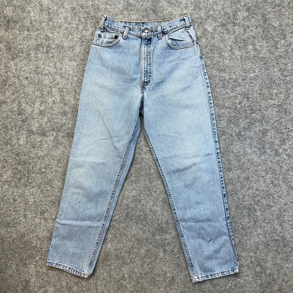 Vintage 1993 Levi's 540 Reworked High-Waist Jeans Women's Size‎ 28 Orange Tab